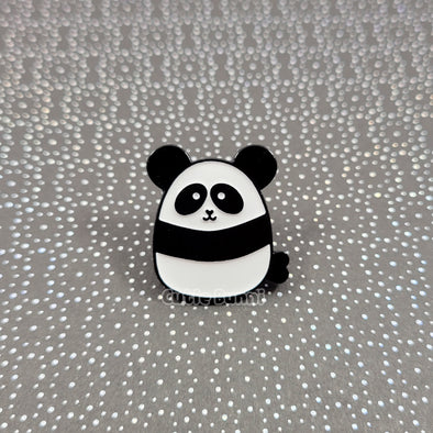 Panda Mini Enamel Pin (Black)