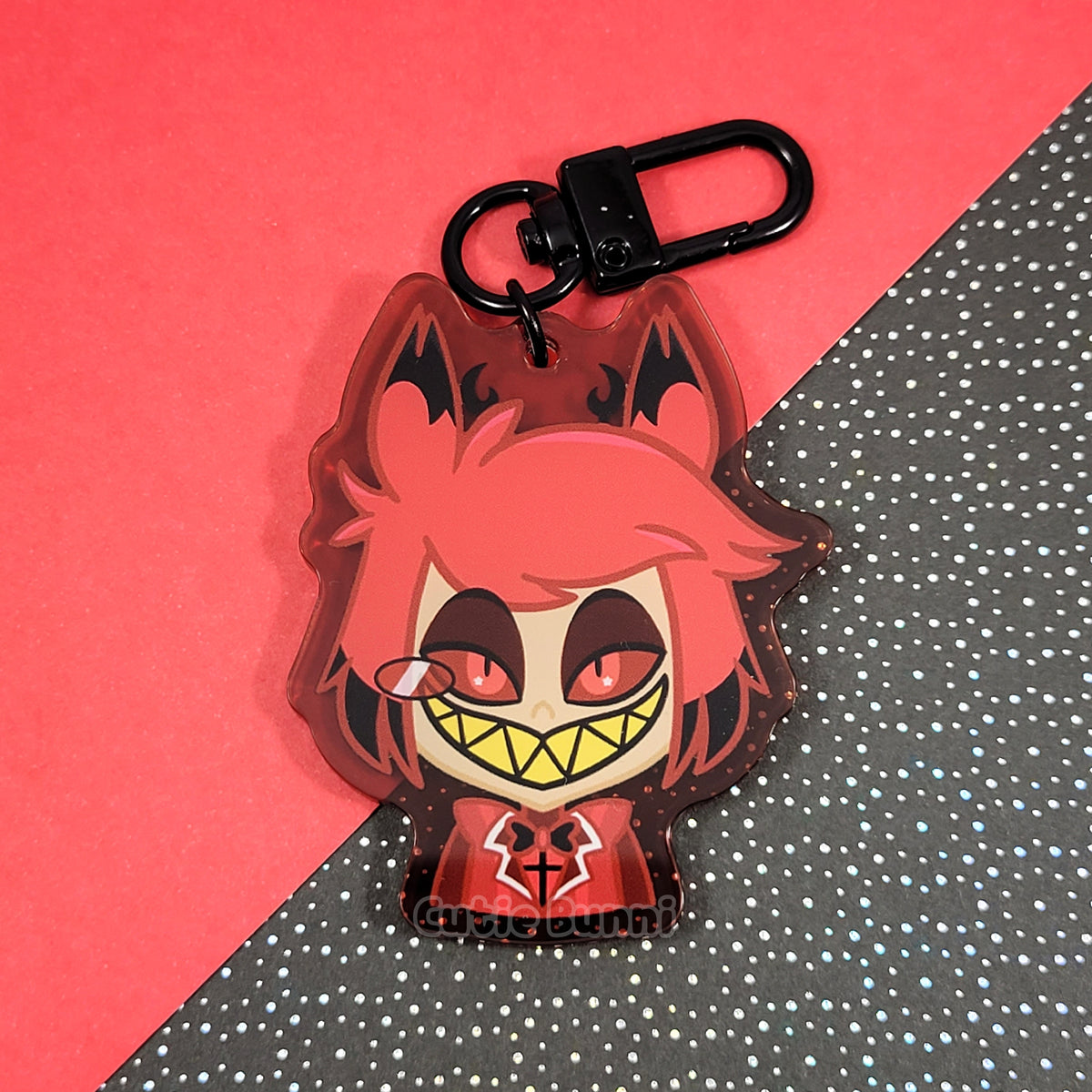 Hazbin Hotel] Alastor Acrylic Charm Keychain – Cutie Bunni