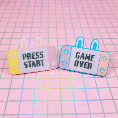Switch Bunny Enamel Pins