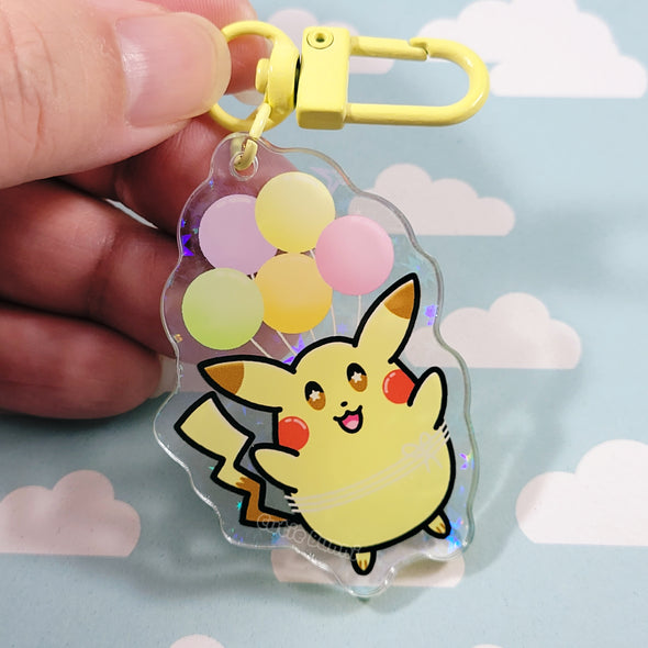 [Pokemon] Flying Pikachu Acrylic Charm Keychain
