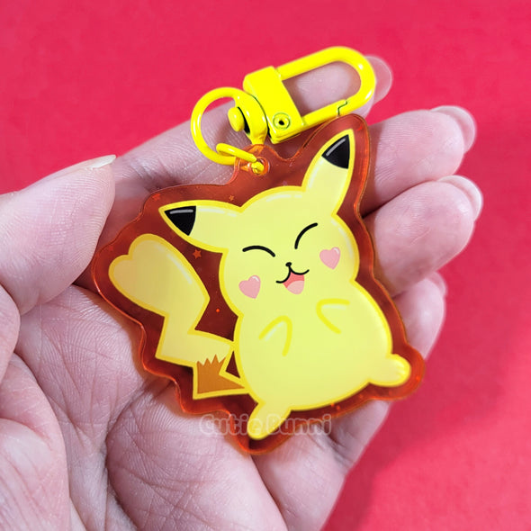 [Pokemon] Pikachu Acrylic Charm Keychain