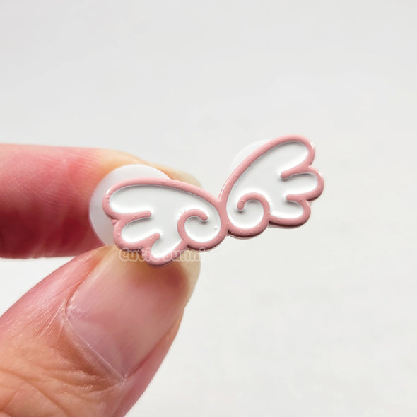 Angel Wings Mini Enamel Pin (Pink)