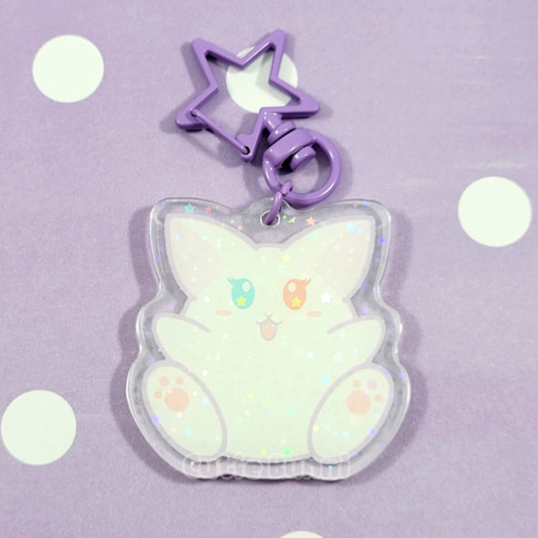 Kitti Cat Acrylic Charm Keychain