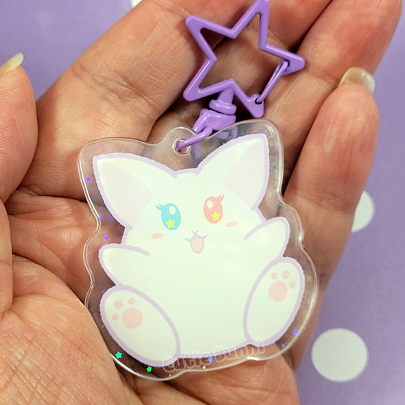 Kitti Cat Acrylic Charm Keychain