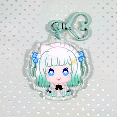 [Vtuber] Maid Mint Acrylic Charm Keychain