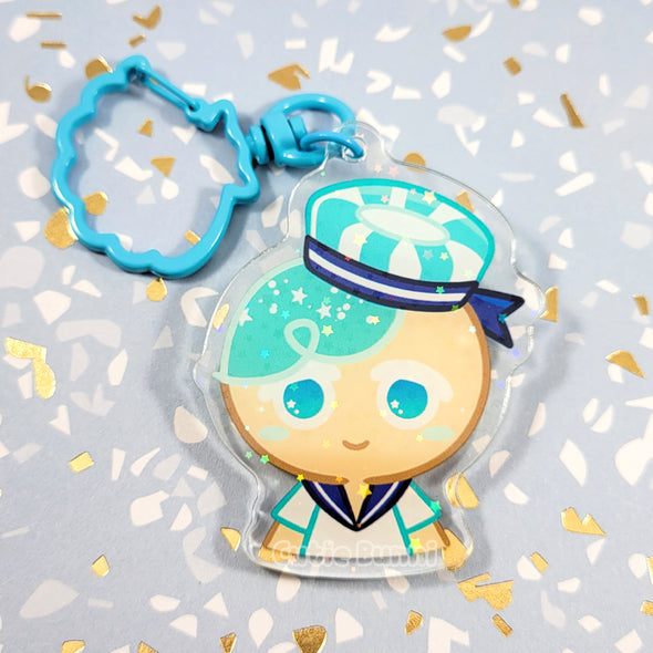 [Cookie Run] Peppermint Cookie Acrylic Charm Keychain