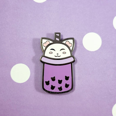 Kitty Boba Enamel Pin