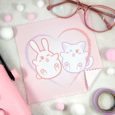 Bunni & Kitti Heart Microfiber Cloth