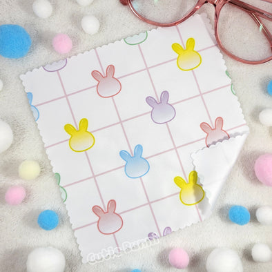 Pastel Rabbits Microfiber Cloth