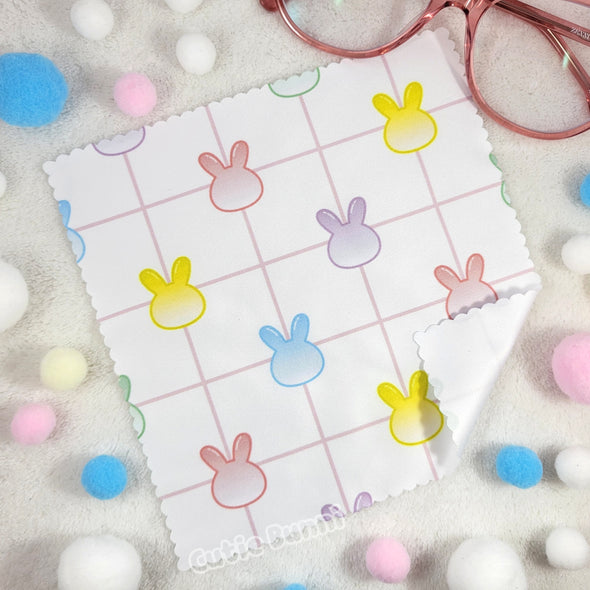 Pastel Rabbits Microfiber Cloth