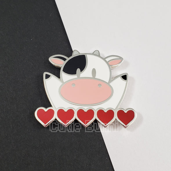 Cow Friend Enamel Pin