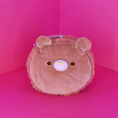 Macaron Plush Keychain - Bear