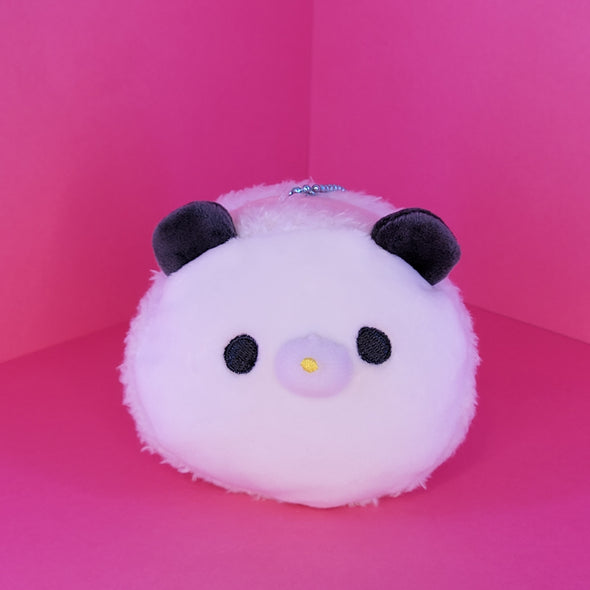 Macaron Plush Keychain - Panda