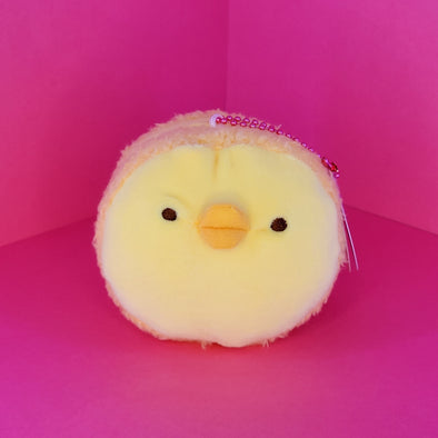 Macaron Plush Keychain - Chick