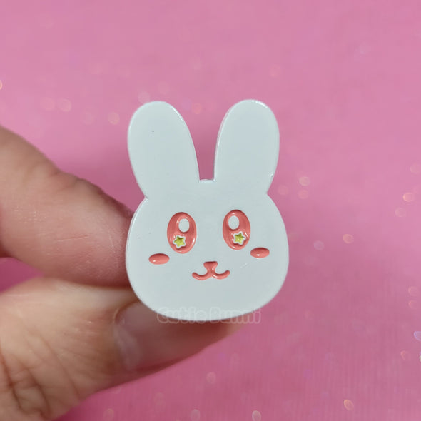 Bunny Head Mini Enamel Pin