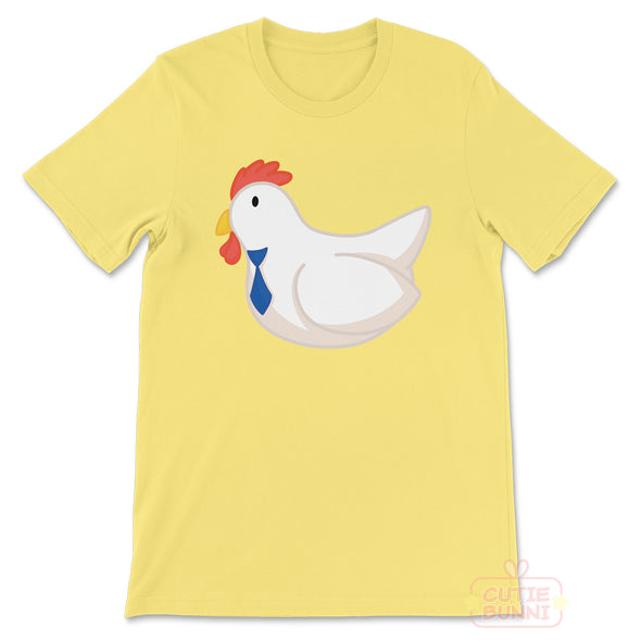 Hen Tie Business Chicken T-Shirt (Yellow)